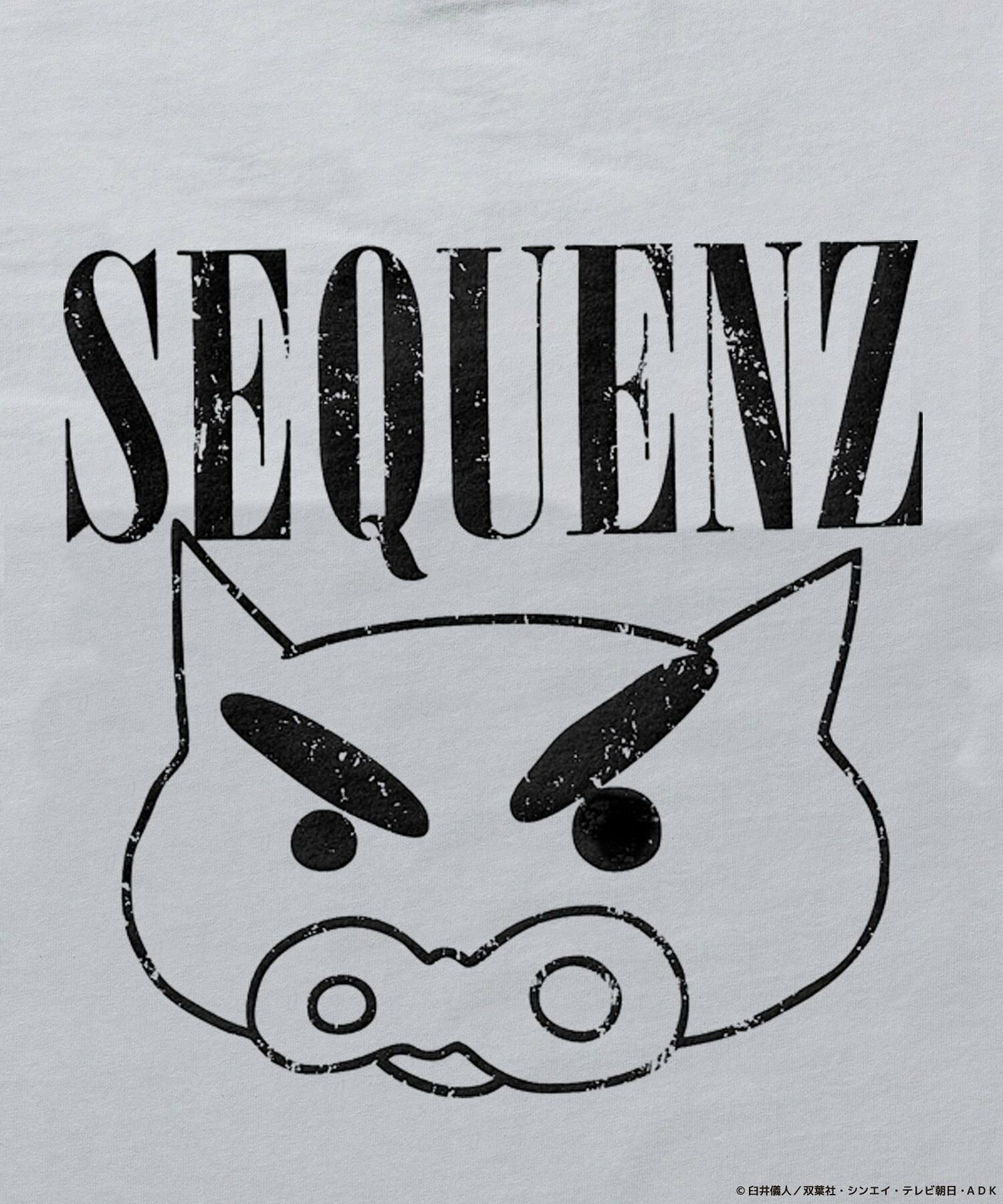 【SEQUENZ】CS BURIBURI FADE S/S TEE / クレヨンしんちゃん 半袖Tシャツ クルーネック ワンポイント バックプリント